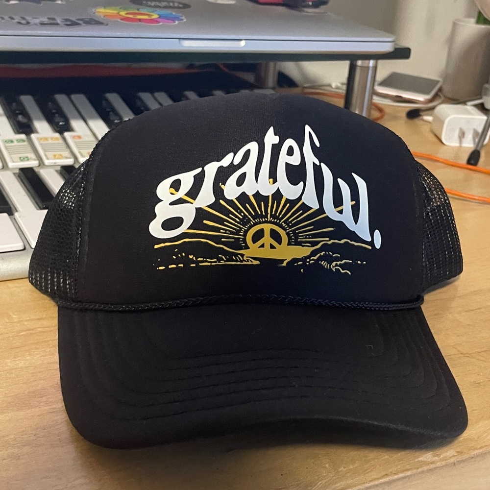 OTTO Black Mesh Trucker Hat